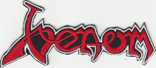 Venom Parche Logo Classic White Red Standard Adherible Shape