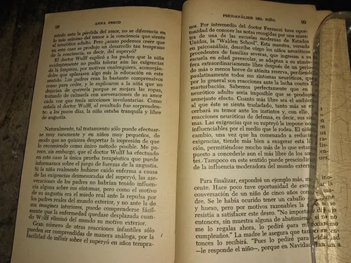 Psicoanalisis Del Niño . Anna Freud (1977/115 Pág ). (Usado)