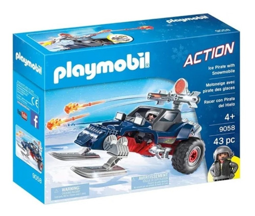Playmobil Racer Con Pirata De Hielo 9058 Bloque Construccion