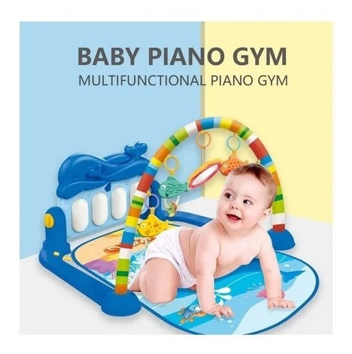 Gimnasio Tapete Piano Para Bebé Niño Diseño Ballena. Sonidos