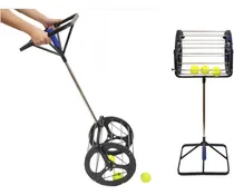 Comprar Canasto Junta Pelotas De Tenis 2en1 Ajustable, 55 Pelotas