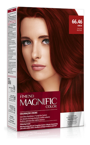  Coloração Amend Magnific Color Tinta Para Cabelo Tom 66.46 – Cereja