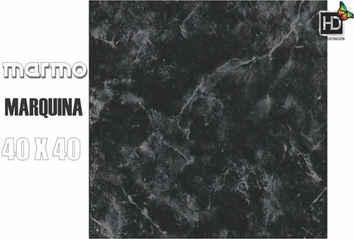 Ceramica 40x40 Cortines Marmol Marquina Negro Brillante 1ª, Preio Por Metro Cuadrado, Cajas De 1,76m2