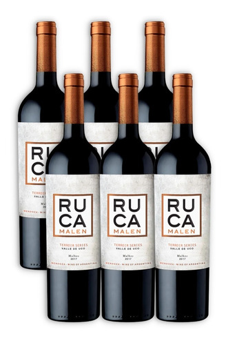 Ruca Malen Terroir Series Vino Malbec Caja X6u 750ml Mendoza