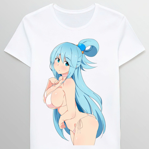 Remera Sexy Aqua Hot Bikini Tits Oppai Boobs Konosu108172784