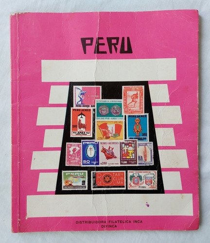 Álbum Estampillas Perú Filatelia Colección 