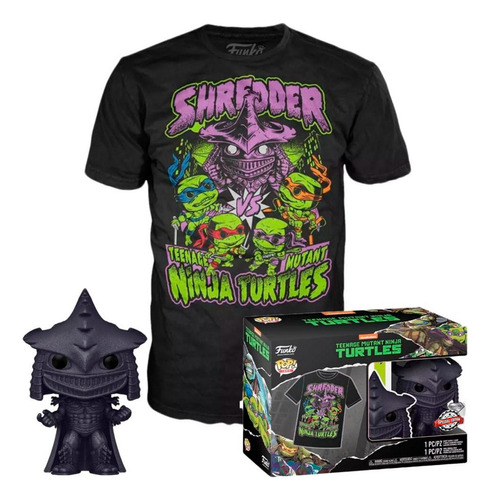 Funko Pop! & Tee - Tortugas Ninja Vs Shredder Playera Xl