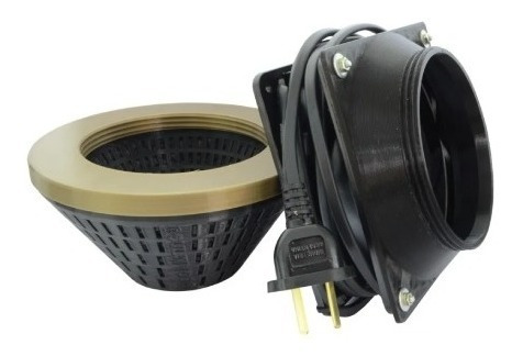 Imagen 4 de 4 de Filtro De Carbon Antiolor Con Extractor 4' Cultivo Indoor