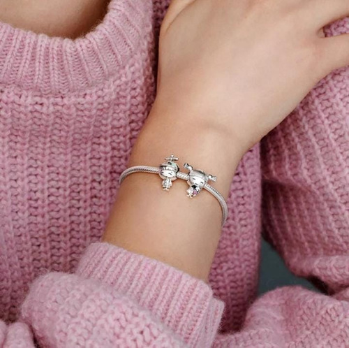 Charm Pandora Modelo Plata S925 Niño Pequeño Color Plateado Plateado