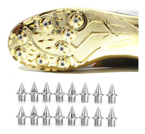 Imagen 1 de 9 de Set 16 Clavos Acero 7mm Para Zapatillas De Atletismo Running