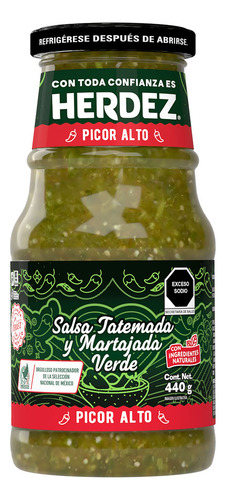 Salsa Herdez Tatemada y Martajada Verde 440 g