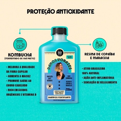 Shampoo Danos Vorazes 250ml Lola Cosmetics