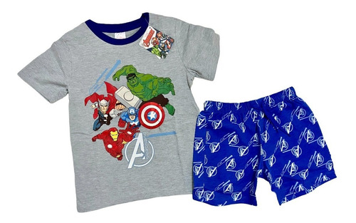 Pijama De Verano Avengers - Talla 6