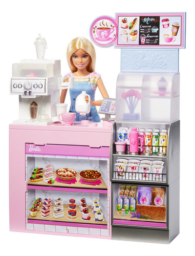 Barbie Profesiones Set De Juego Diversión En La Cafetería