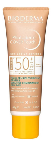 Bioderma Photoderm Cover Touch Spf50+ Tono Dorado, 40 Ml