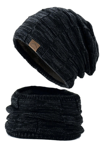 Conjunto De Cuello Térmico Con Gorro Tejido De Punto Ke Frío