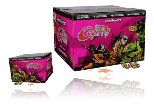 Caja 2000 Pintura Gotcha Paintball Valken Graffiti Xtreme P