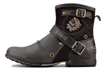 Comprar Hombres Botas Largas Hebilla De Metal Vintage Martin Botas