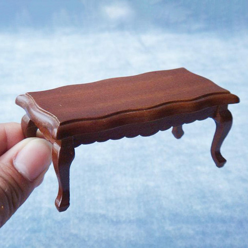 4 :12 Casa De Muñecas De Madera Con Borde Ondulado Estilo 3