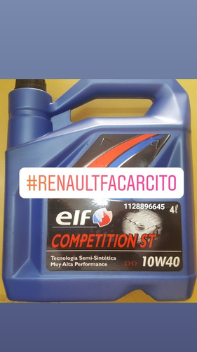 Aceite Semi Sintético 10w40 Elf Original Renault 