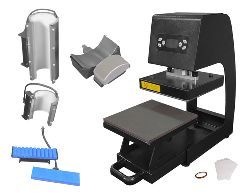 Kit Combo 5 En 1 Tlp Automático Para Sublimar Tazas Botellas