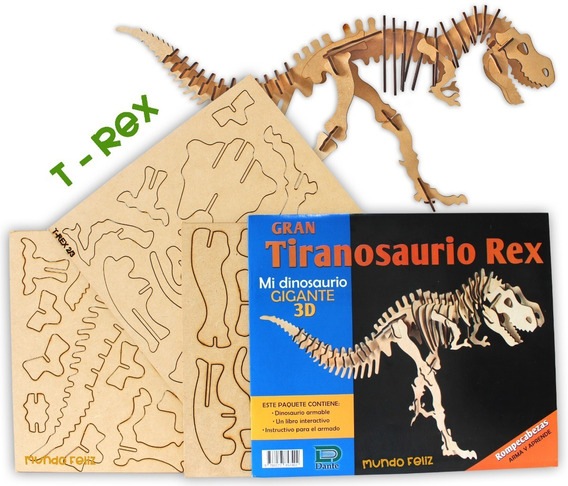 Esqueleto Dinosaurio Armar | MercadoLibre 📦