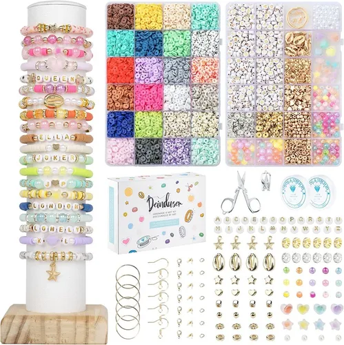 Kit Para Hacer Pulsera De Collar Bricolaje Cuentas 19000 Pcs