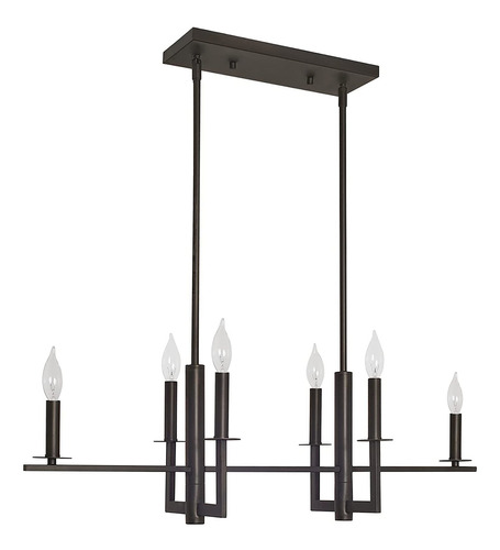 Lampara De Techo  Candelabro Moderno De 6 Luces