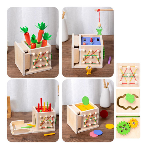 Montessori Toddler Play Kit 8 En 1 Juegos De Tirar