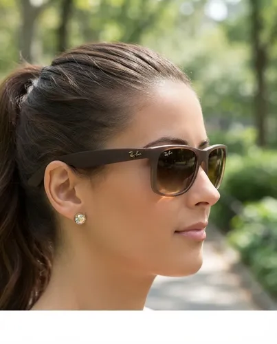 Óculos De Sol Rb4165 Justin Acetato Marrom 55mm Clássico Marrom