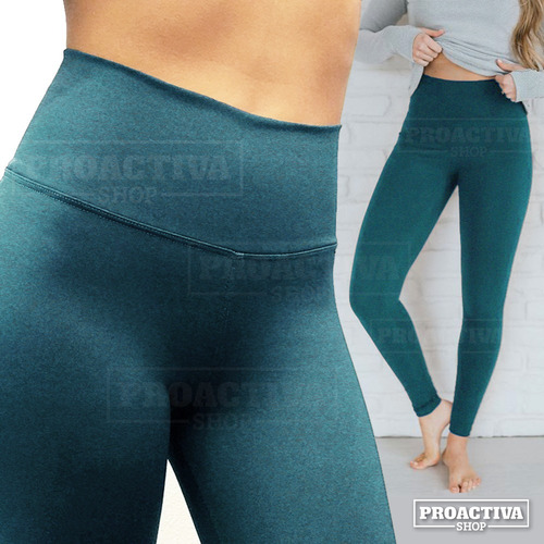Imagen 6 de 7 de Calza De Supplex Con Faja Tiro Alto Chupin Mujer Dama Deportiva Proactivashop