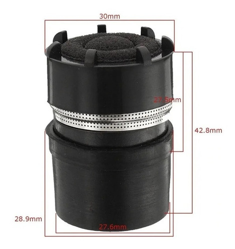 Imagem 2 de 6 de Cápsula De Microfone Bobina Sm 58 Qualidade Compatível