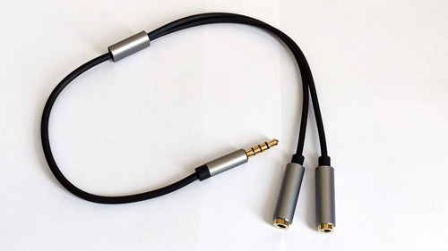 Cable Splitter Audio / Microfono 3.5mm Notebook