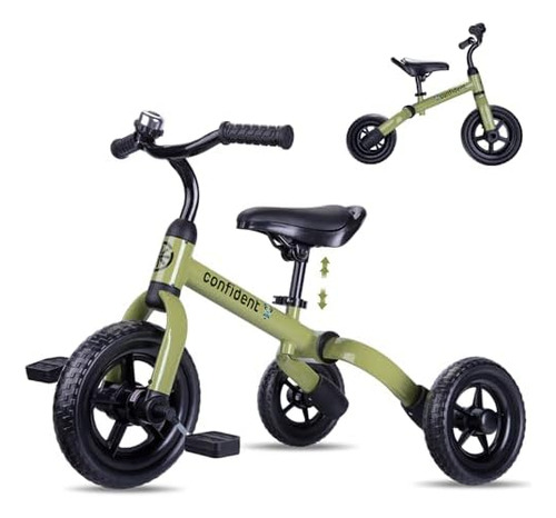 Triciclo 3 En 1 Para Niños Pequeños De 2 A 5 Años, Bicicleta