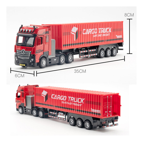 Camión Portacontenedores Portuario Miniauto Con Luz Y Sonido