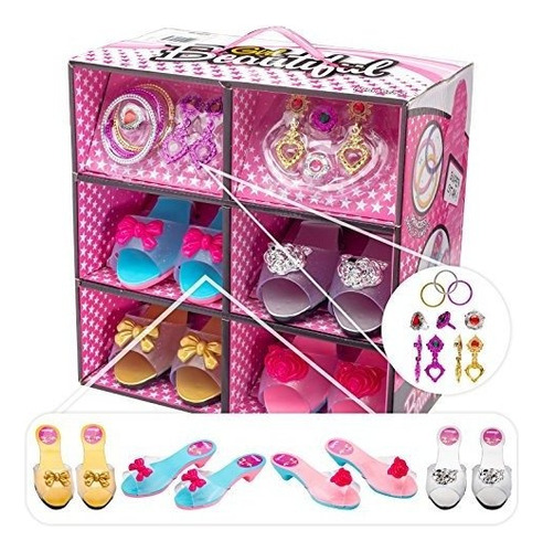 Juego De Princesa: Zapatos, Joyas Y Accesorios Para Niñas