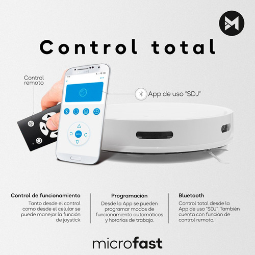 Aspiradora Trapeadora Robot Smart Inteligente App De Control