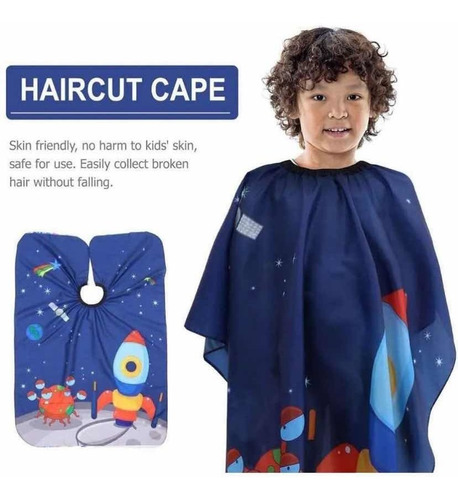 Capa De Corte De Pelo Para Niños Con Diseño De Niño