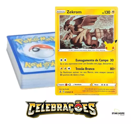 Carta Pokémon Celebrações Diversos Modelos Escolha Pronta Entrega