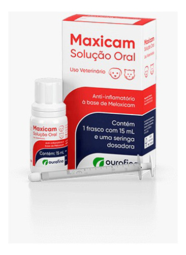 Anti-inflamatorio Maxicam Ourofino Solução Oral 15ml  