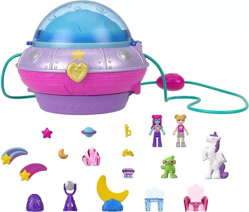 Polly Pocket Estuche De Espacio Double Play Space Compact