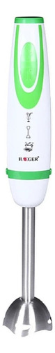 Batidora de inmersión Haeger HG-283G blanca y verde 350W