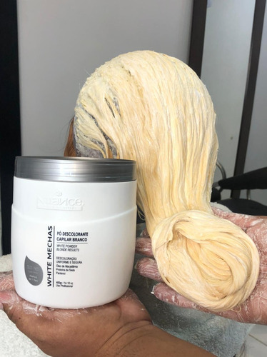 Imagem 6 de 8 de 2 Pó Descolorante Branco White Mechas | 2 Ox 30 | 2 Ox 40vol