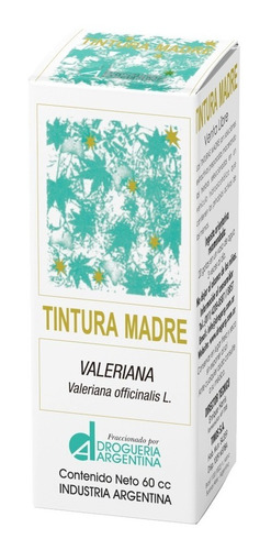 Imagen 1 de 4 de Tintura Madre Valeriana X 60 Cc Drogueria Argentina