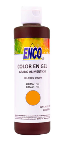 Colorante En Gel Tono Crema 250g Enco Repostería Fondant