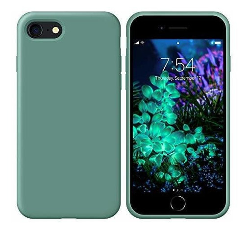 Estuche Para iPhone Goma Silicona Liquida Protectora Contra