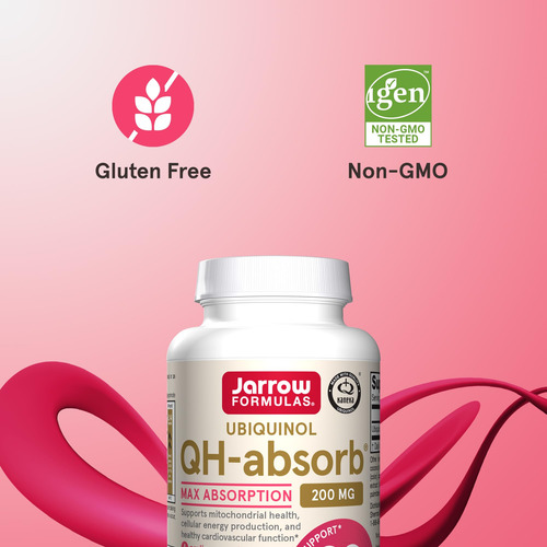 Suplemento Jarrow Formulas Qh-absorb 200 Mg Co-q10 60 Softge