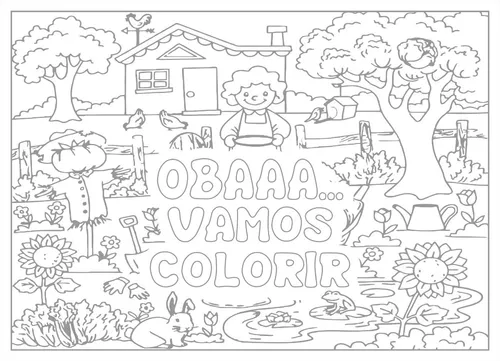 Jogo Americano Para Colorir Sereia - 1 Unidade - Rizzo Embalagens