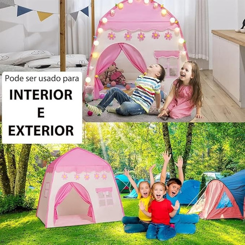 Carpa Casa Para Niñas Niños Carpa Plegable Princesa Juguete