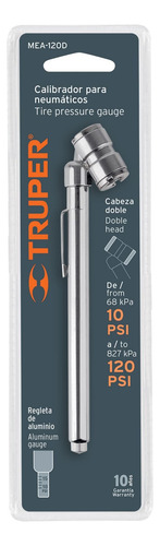Calibrador De Presión 102psi Cabeza Doble,truper 19099